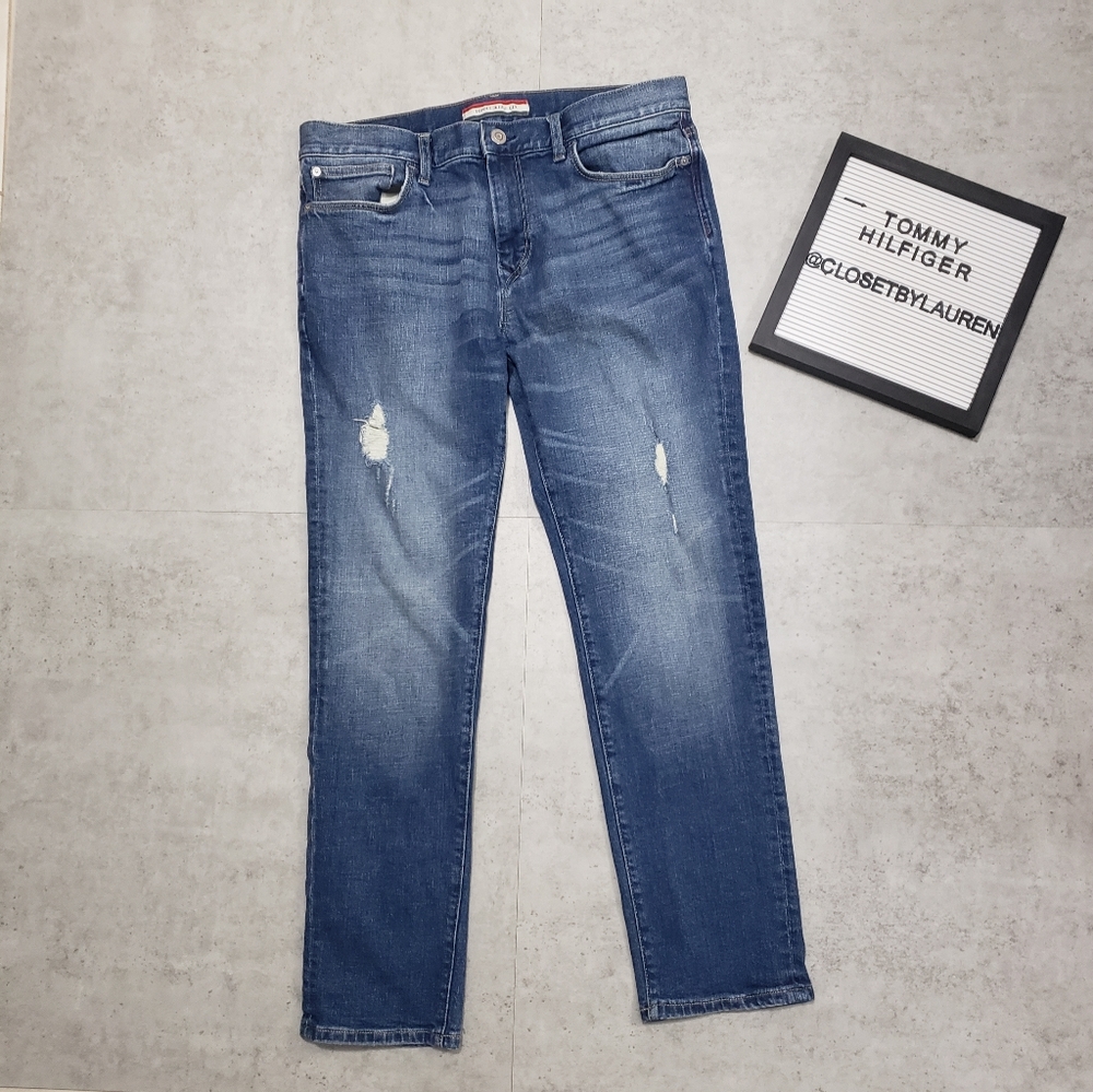 Tommy Hilfiger High Rise Distressed Jeans